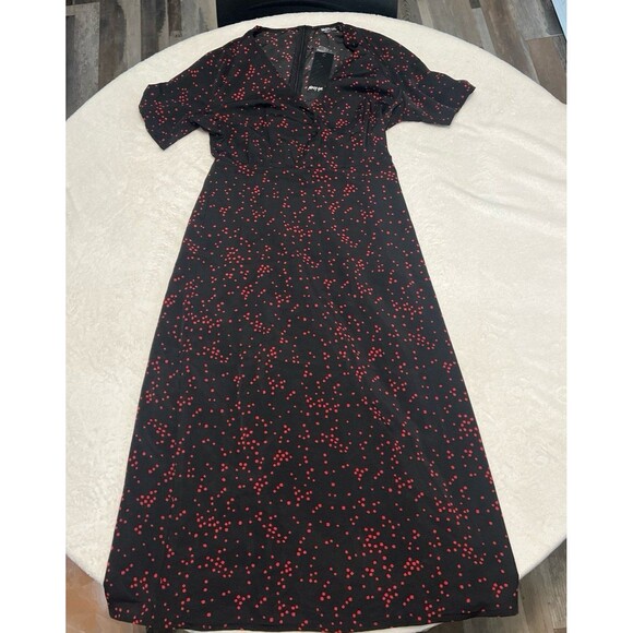 Nasty gal - in a rough spot - midi dress black size 6*see description - Picture 1 of 5